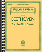 Load image into Gallery viewer, Music book cover of Beethoven's Complete Piano Sonatas from Schirmer's Library of Musical Classics.