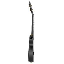 Load image into Gallery viewer, Cascha Black Carbon Fibre Ukulele with Electrics
