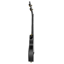 Load image into Gallery viewer, Cascha Black Carbon Fibre Ukulele with Electrics