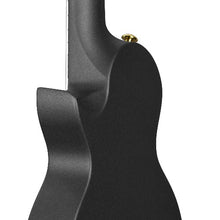 Load image into Gallery viewer, Cascha Black Carbon Fibre Ukulele with Electrics