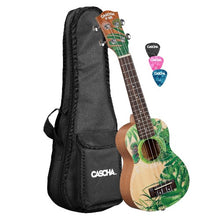 Load image into Gallery viewer, Cascha Art Series Ukulele, Leaf Design