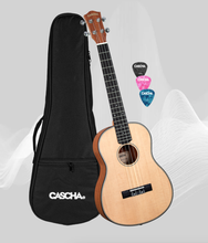 Load image into Gallery viewer, Cascha Baritone Ukulele Mahogany Spruce Solid Top

