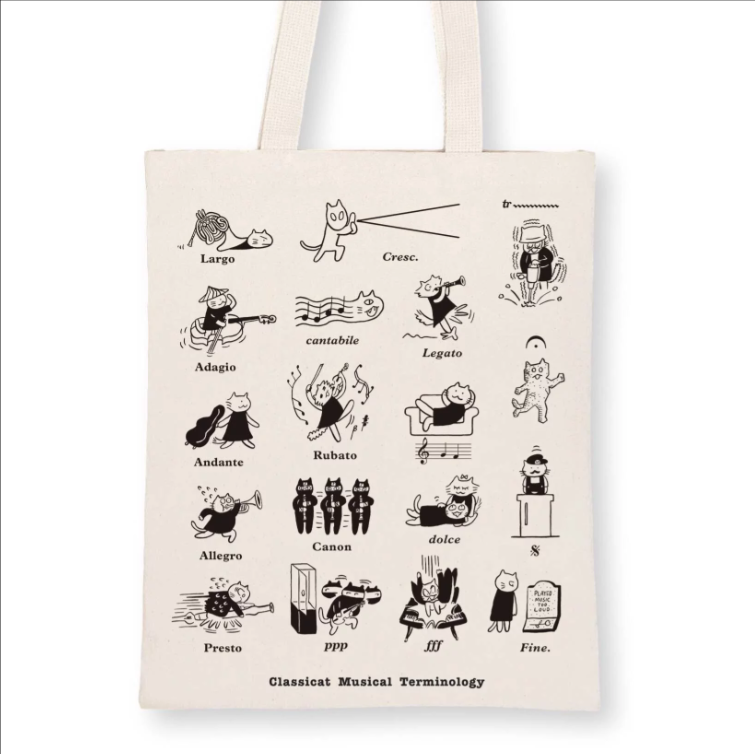 Tote Bag, Classicat Musical Terminology