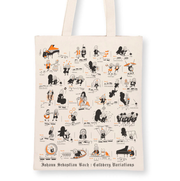 Tote Bag, Bach Goldberg Variations
