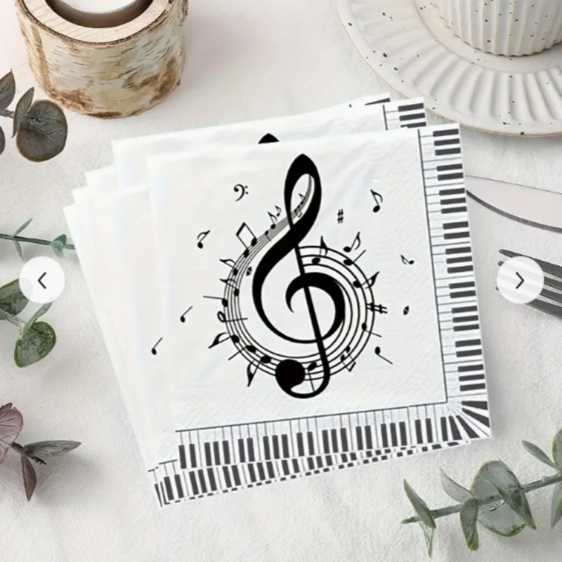 Serviettes, Treble Clef Design
