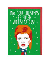 Load image into Gallery viewer, Cath Tate - David Bowie-Star Dust - Christmas Card
