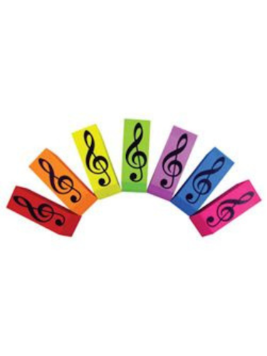 Coloured Treble Clef Erasers