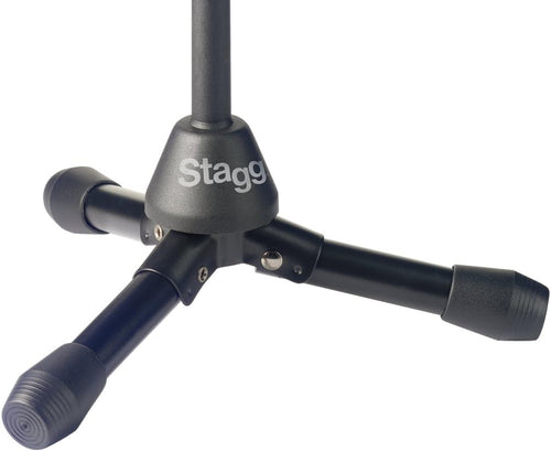 Black Stagg flute stand on a white background
