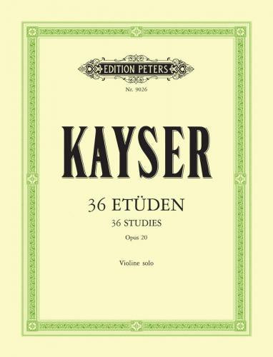 Kayser 36 Studies for Violin Op.20 (Peters)