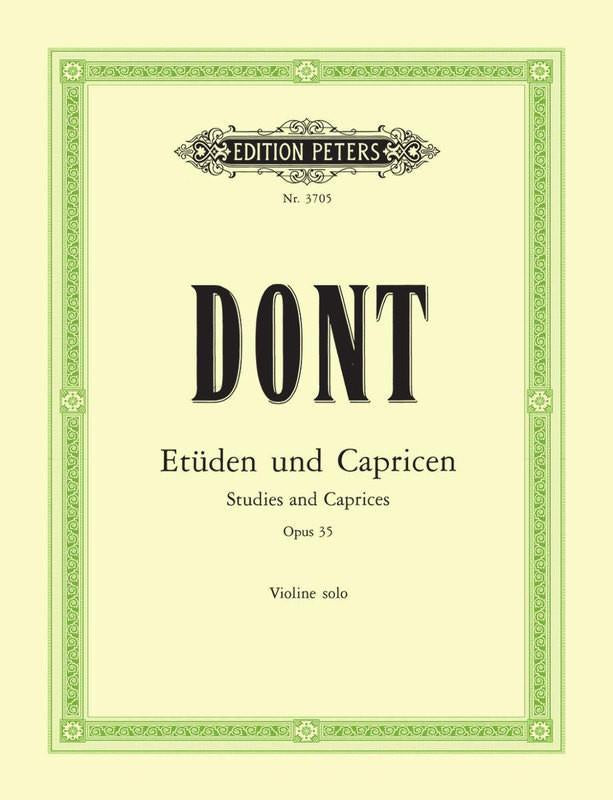 Dont Violin Studies and Caprices Op.35 (Peters)