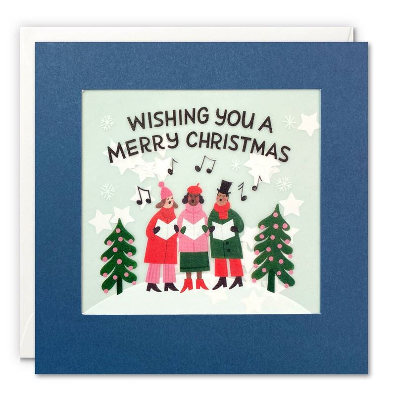 Christmas Card- James Ellis, Carol Singers - Christmas Shakies Card