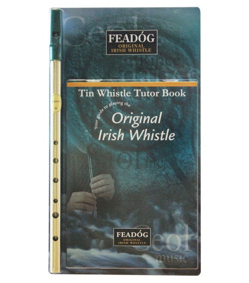 Feadog Tin Whistle with Tutor Book