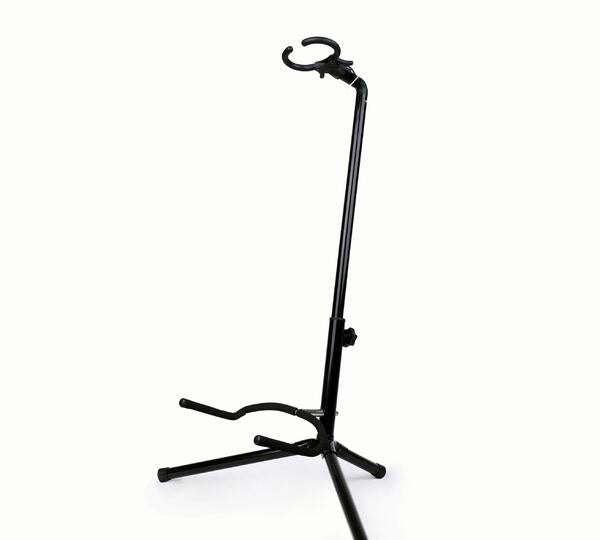 Guitar stand with security clip