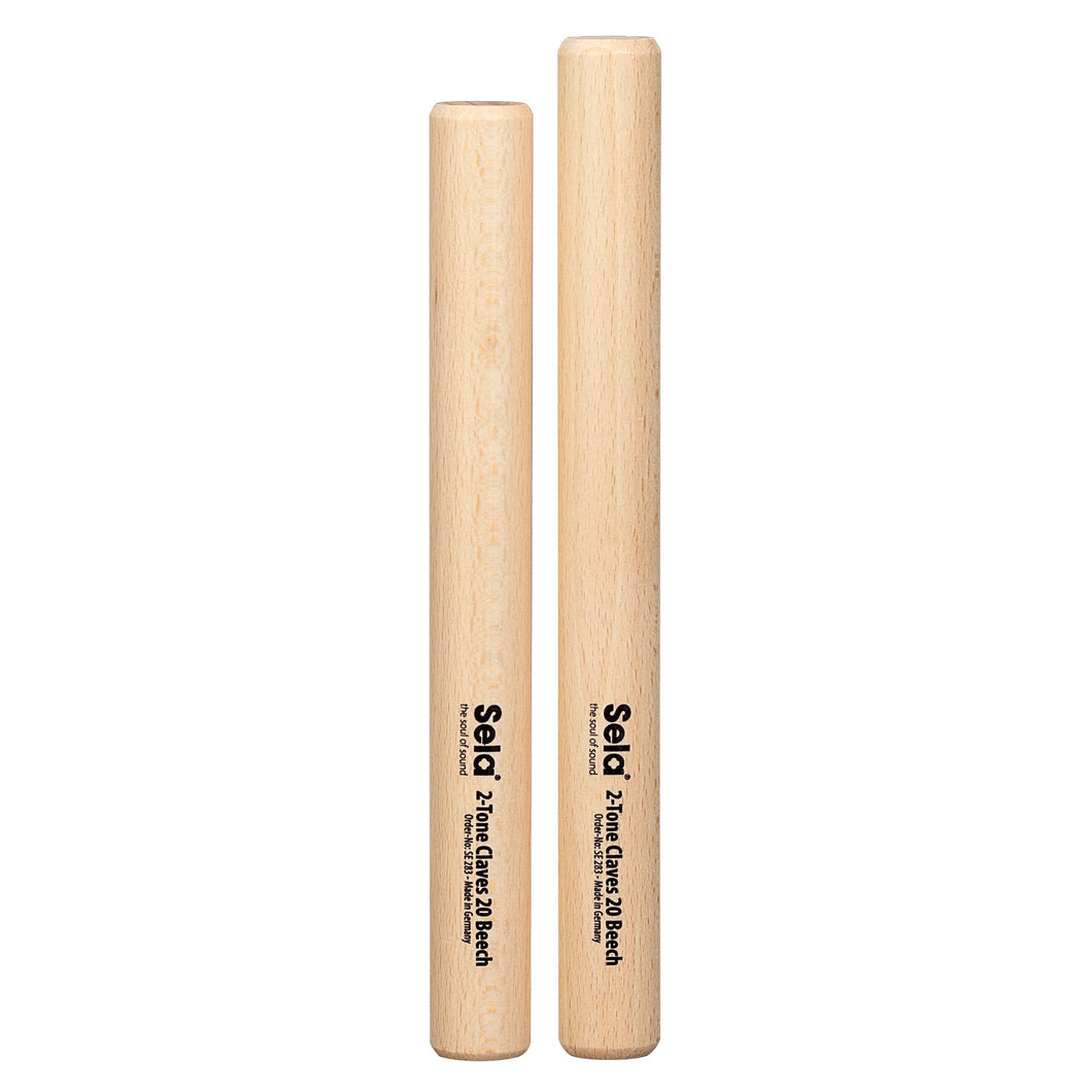 Sela 2 Tone Claves-Beech