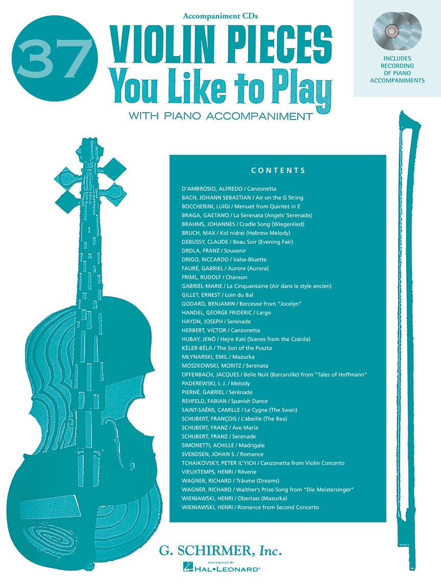 37 Violin Pieces You Like to Play w/piano Accompaniment