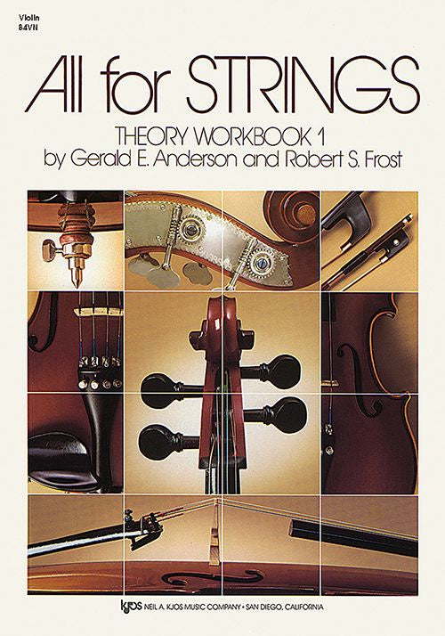 All for Strings Cello Theory Workbook 1