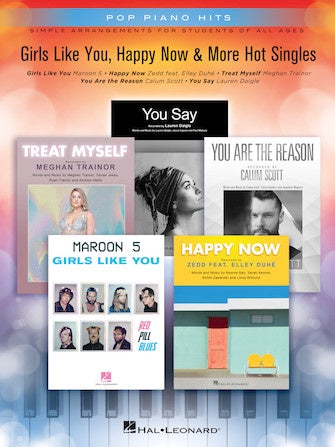 Pop Piano Hits Girls Like You, Happy Now & More Easy Piano