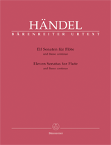 Handel Eleven Sonatas for Flute (Barenreiter)