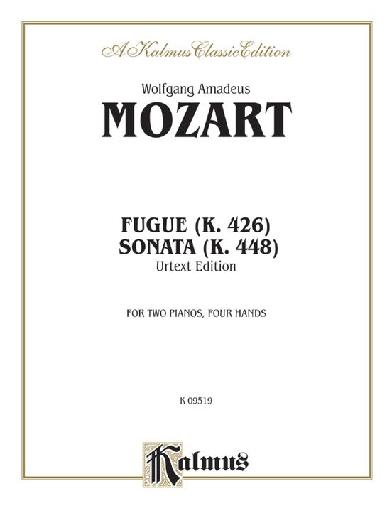 MOZART K09519 Fugue/Sonata 4 hands